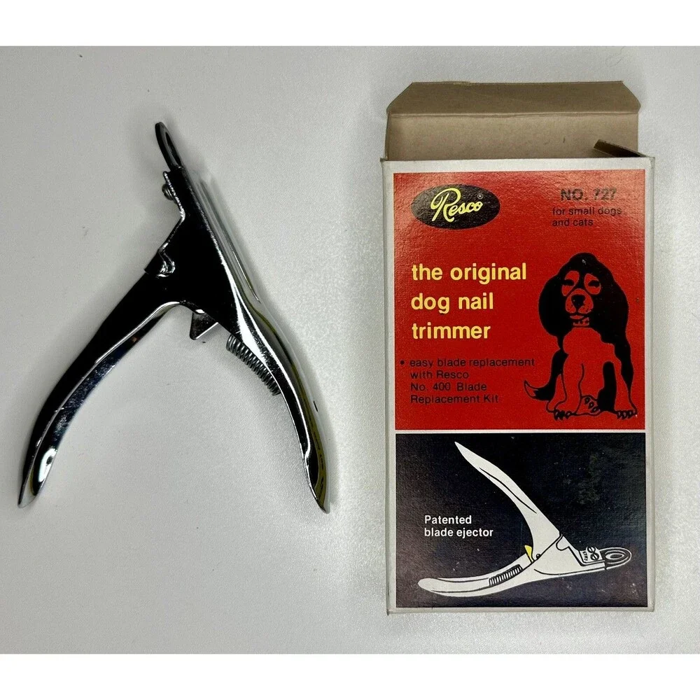 VINTAGE RESCO The Original Dog Nail Trimmer No.727 In Box Pet Nail Cutter